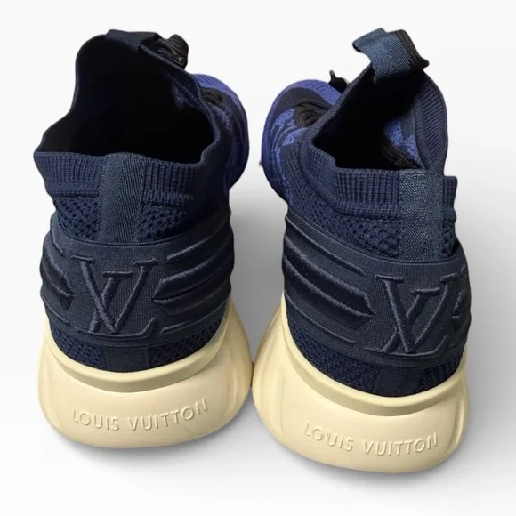 ❌SOLD❌ Louis Vuitton blue Damier Fastline Sneakers - Picture 3 of 6